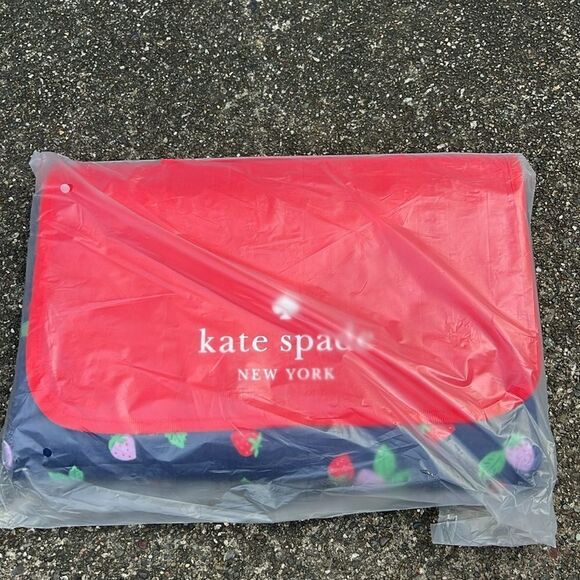 New Strawberry Toss Packable Picnic Blanket - Picture 3 of 4